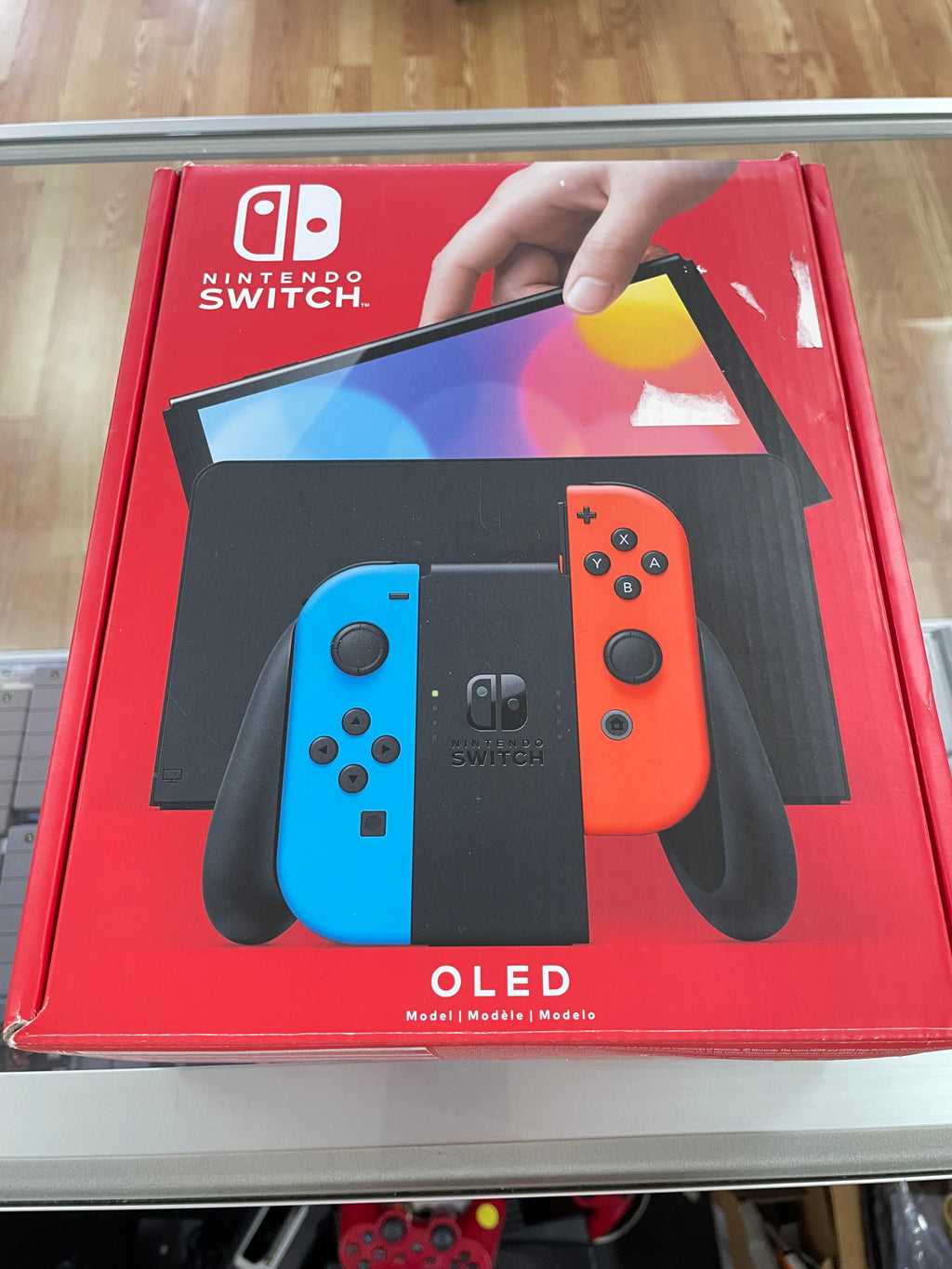 Nintendo switch Oled Neon Red And Neon Blue
