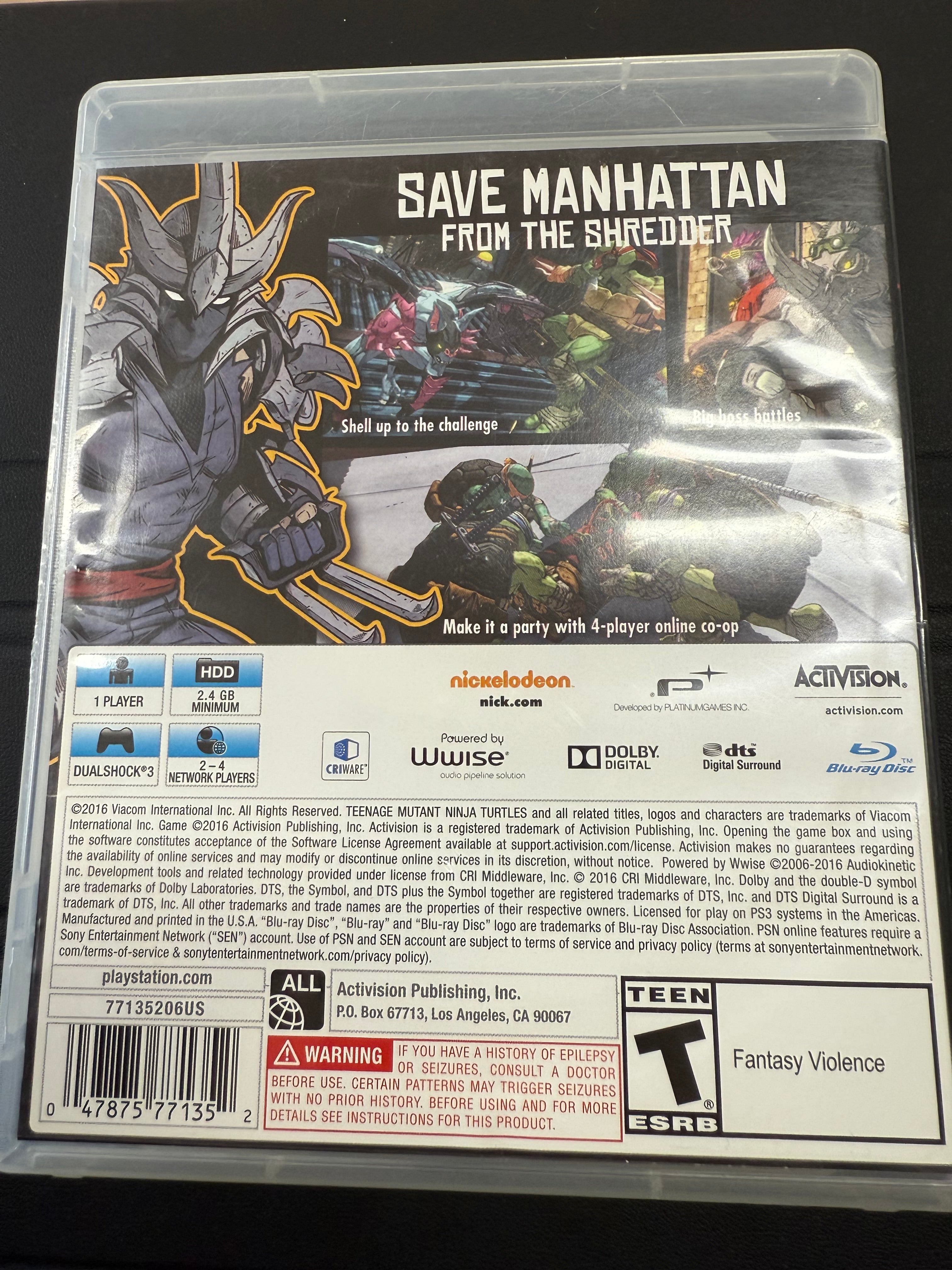 Teenage Mutant Ninja Turtles: Mutants In Manhattan