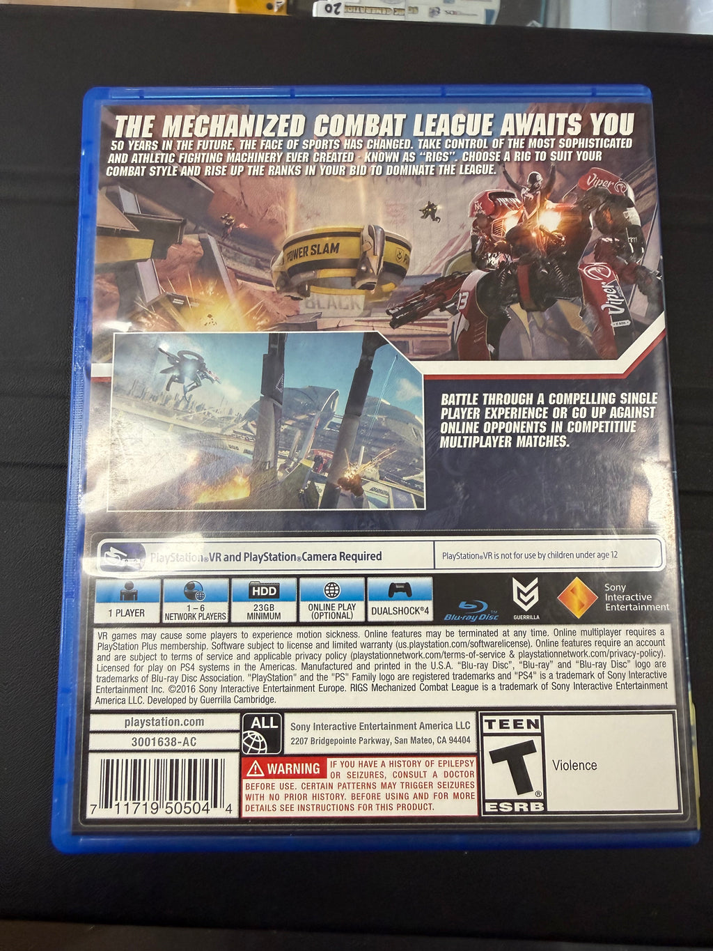 RIGS Mechanized Combat League VR