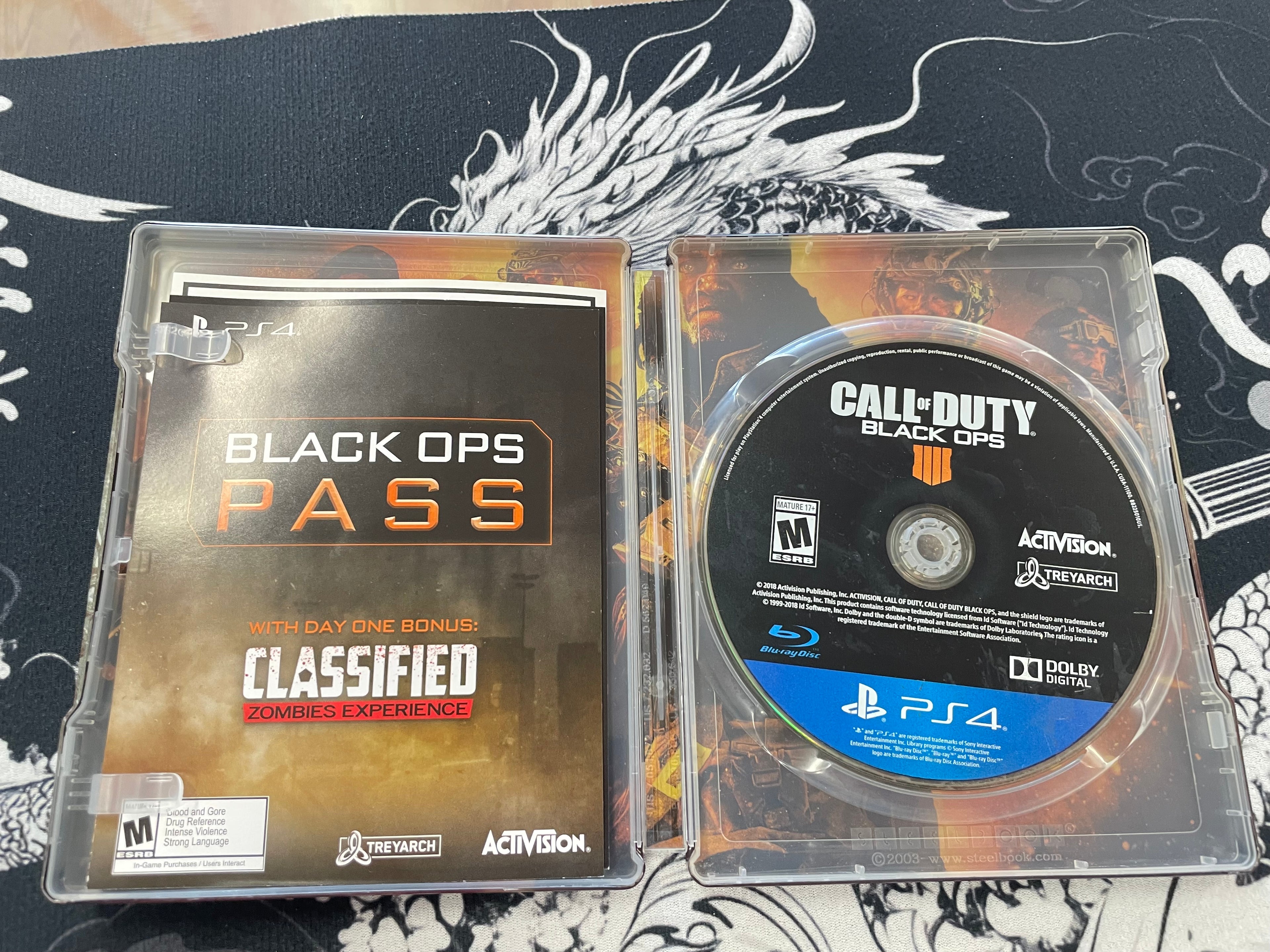 Call of duty black ops 4 steel book