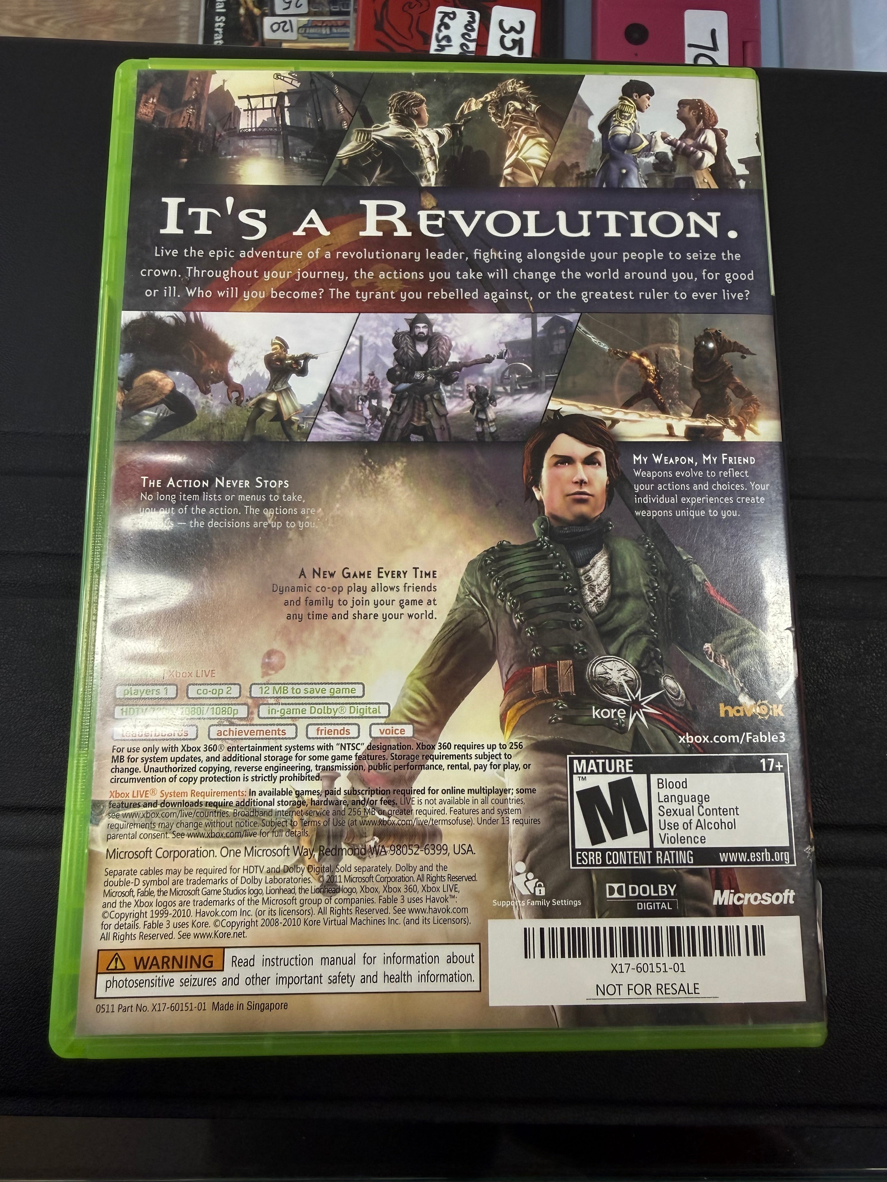 Fable III [Not For Resale]