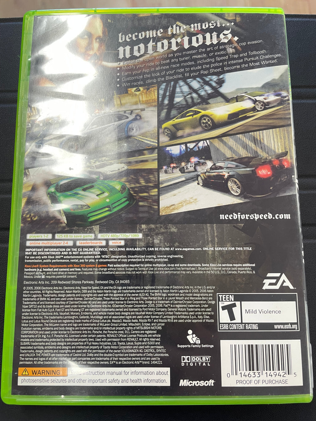 Need For Speed Most Wanted [Platinum Hits]