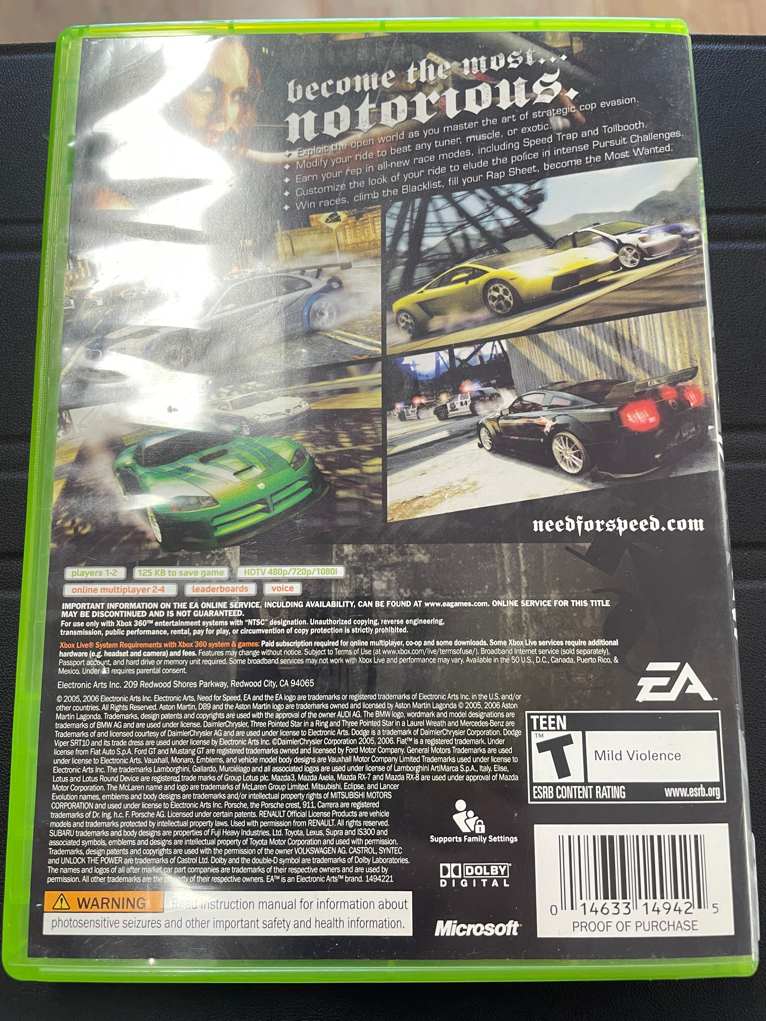 Need For Speed Most Wanted [Platinum Hits]