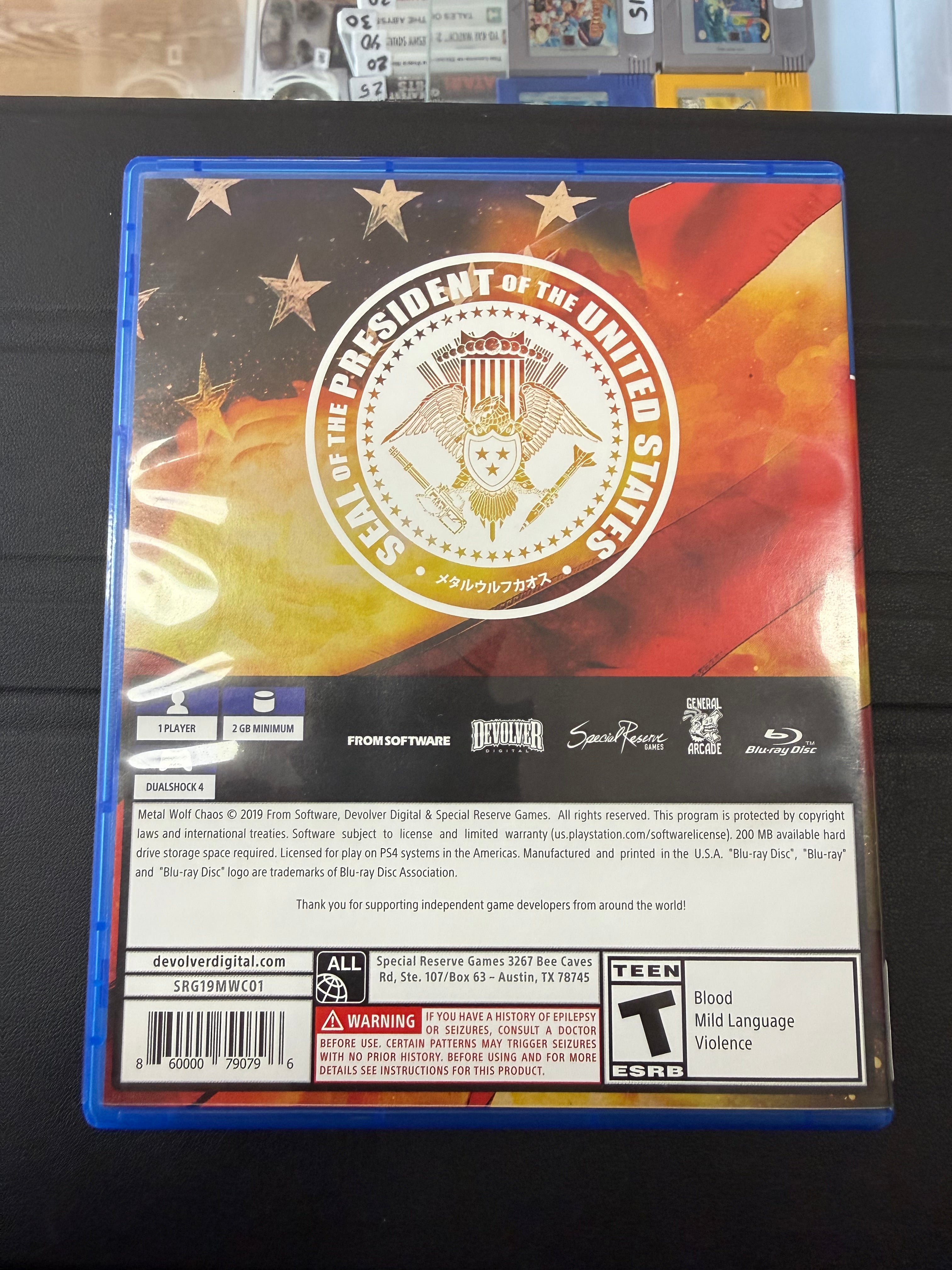 Metal Wolf Chaos XD