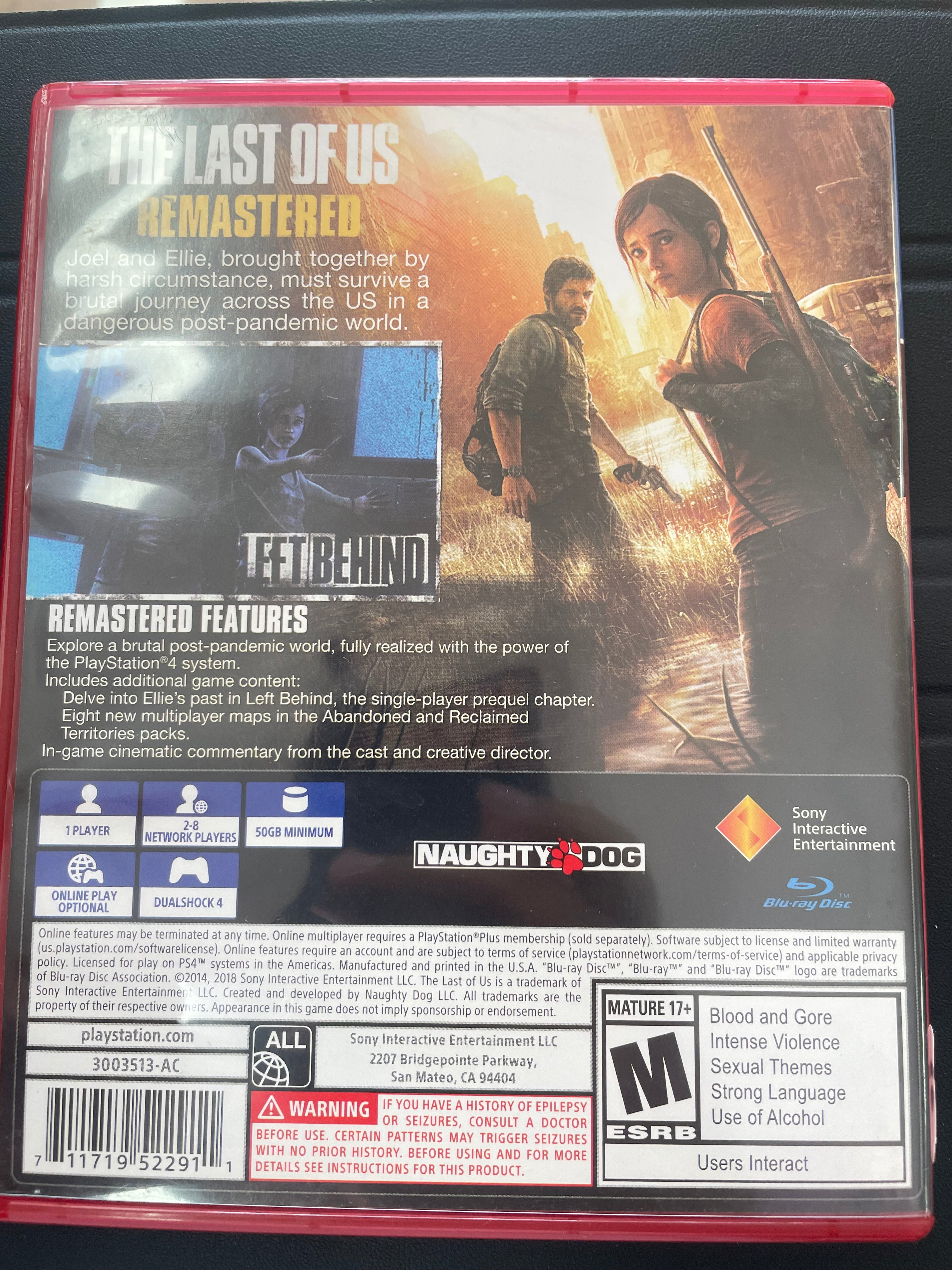 The Last Of Us Remastered [PlayStation Hits]