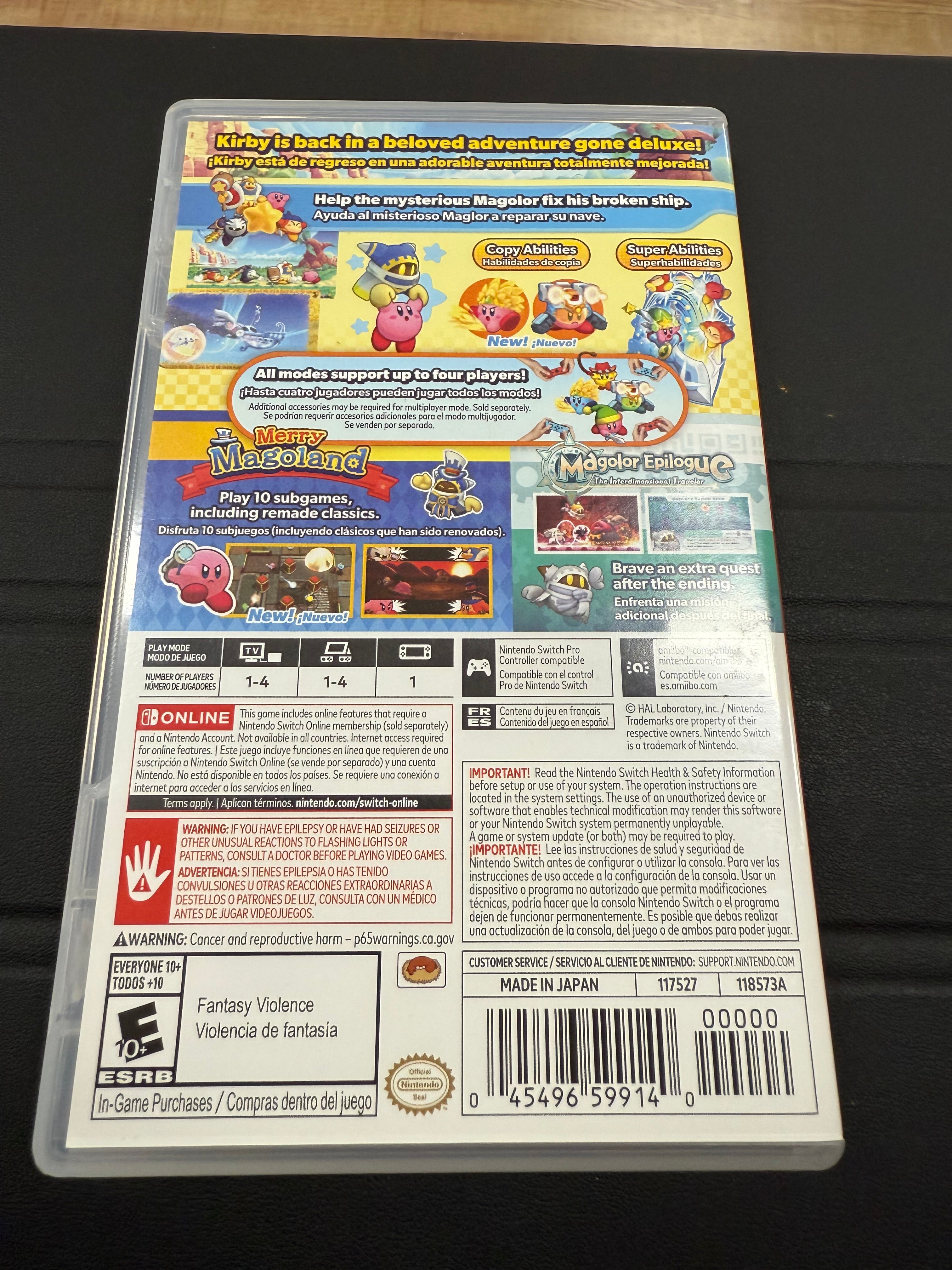 Kirby's Return to Dream Land Deluxe