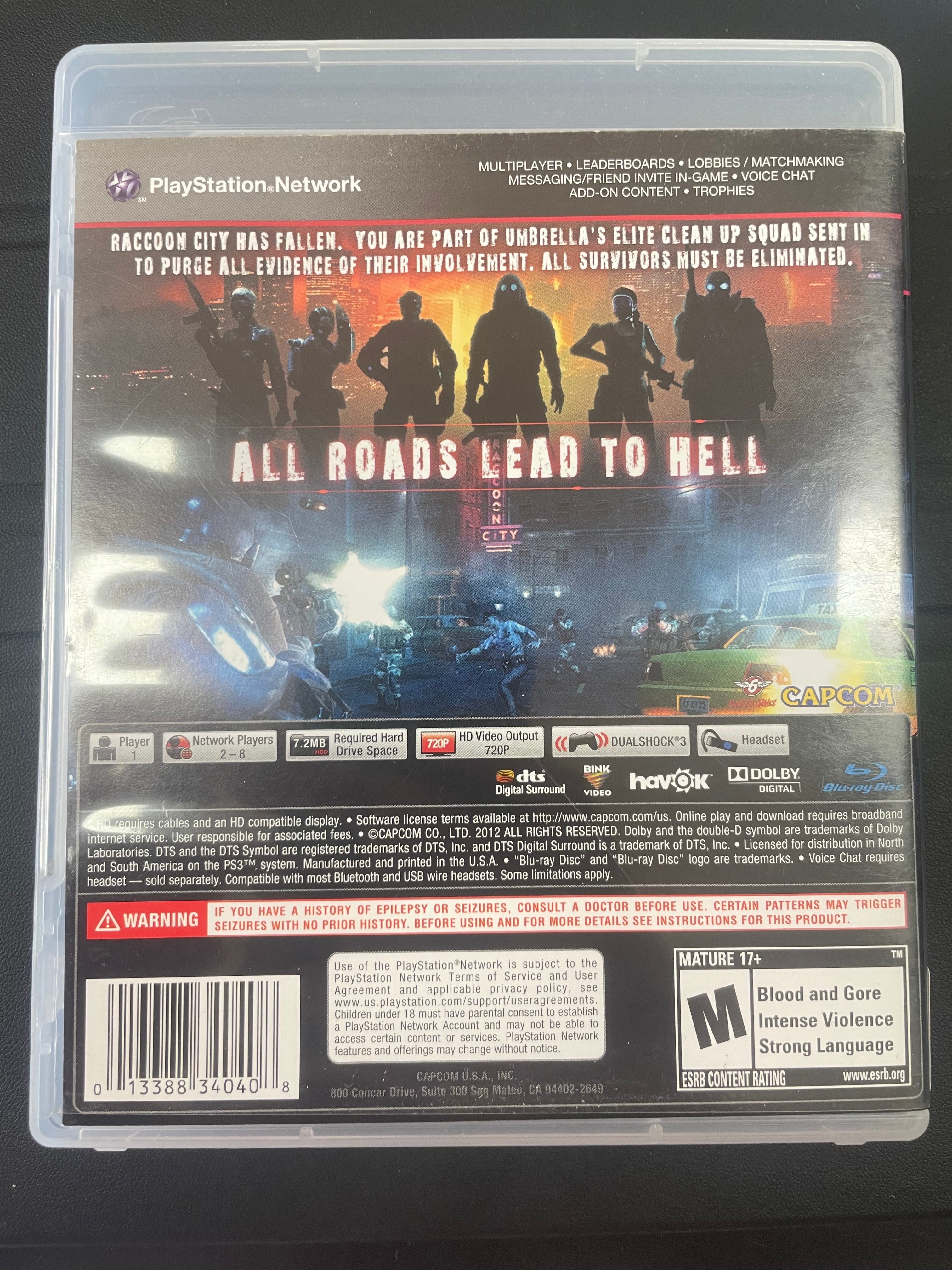 Resident Evil operation raccoon city
