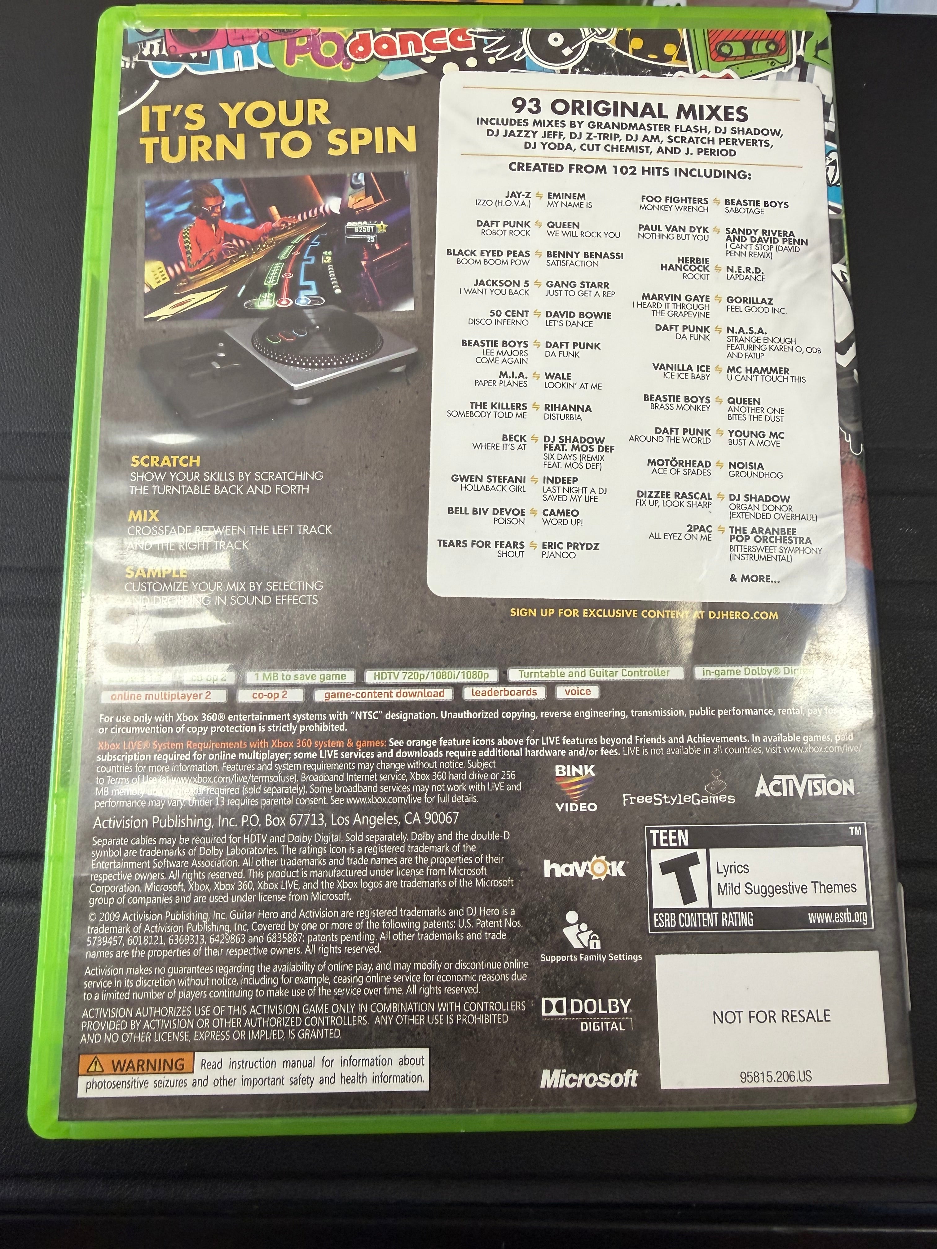 DJ Hero (game only)