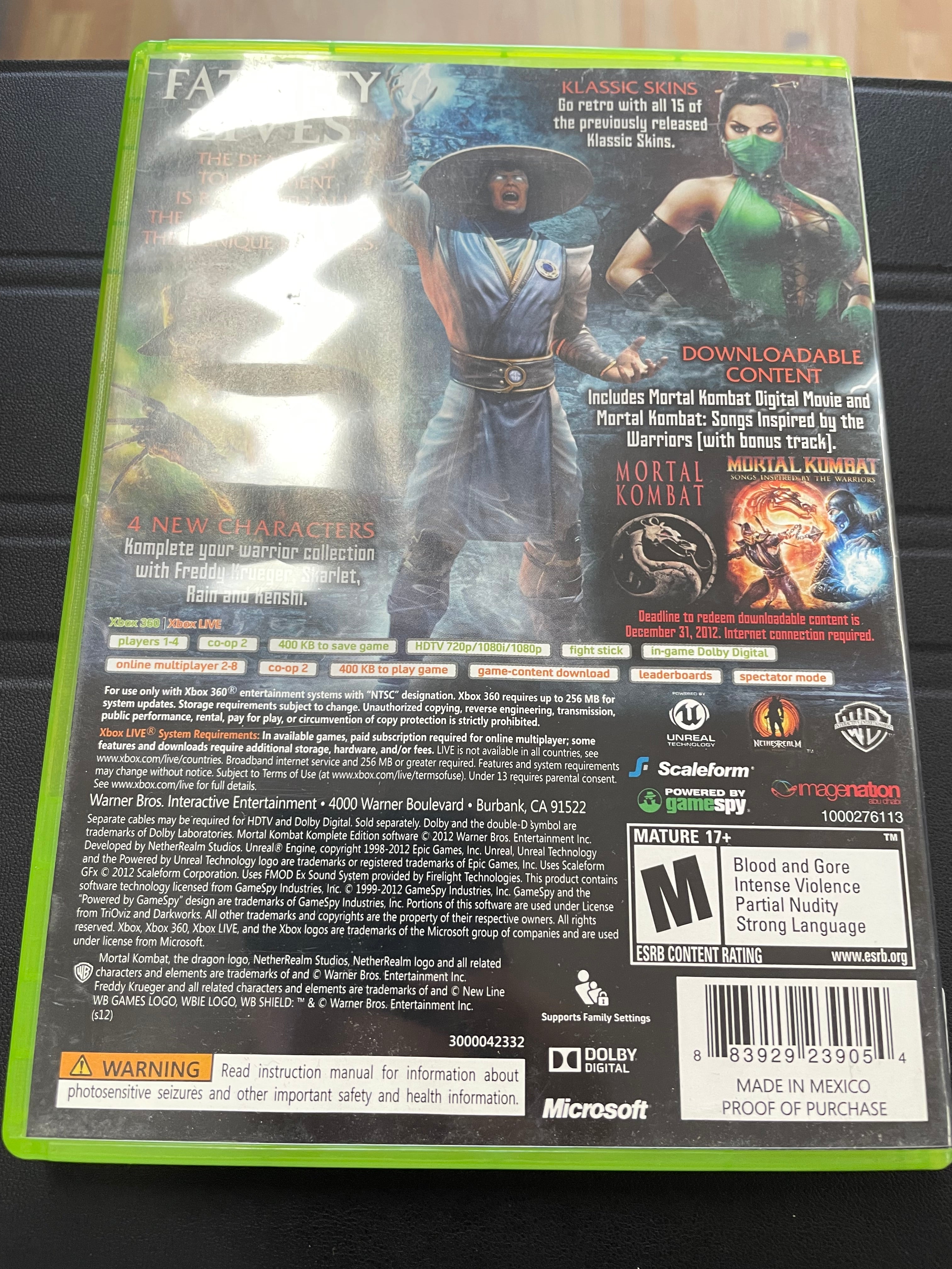 Mortal Kombat Komplete Edition