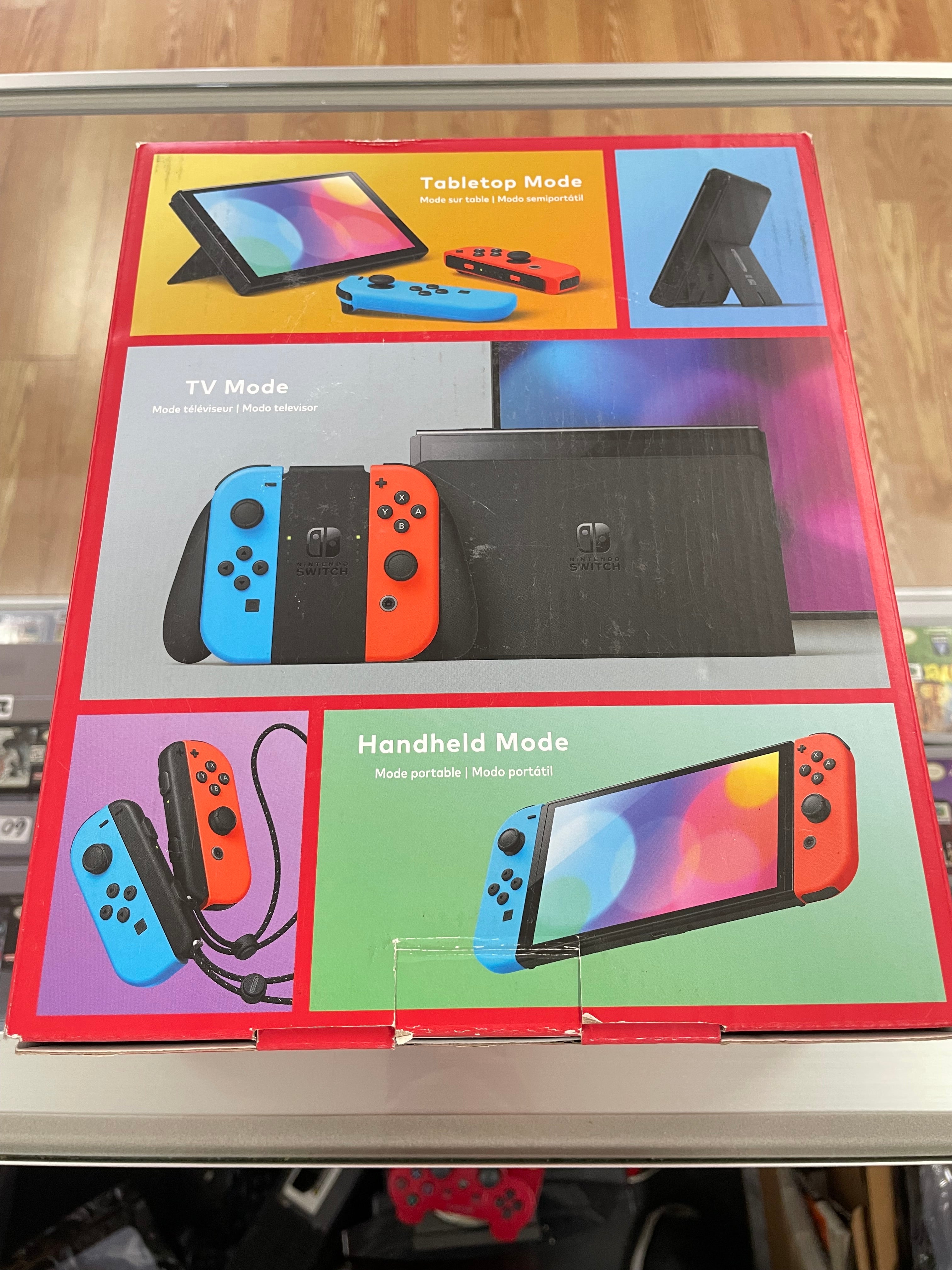 Nintendo switch Oled Neon Red And Neon Blue