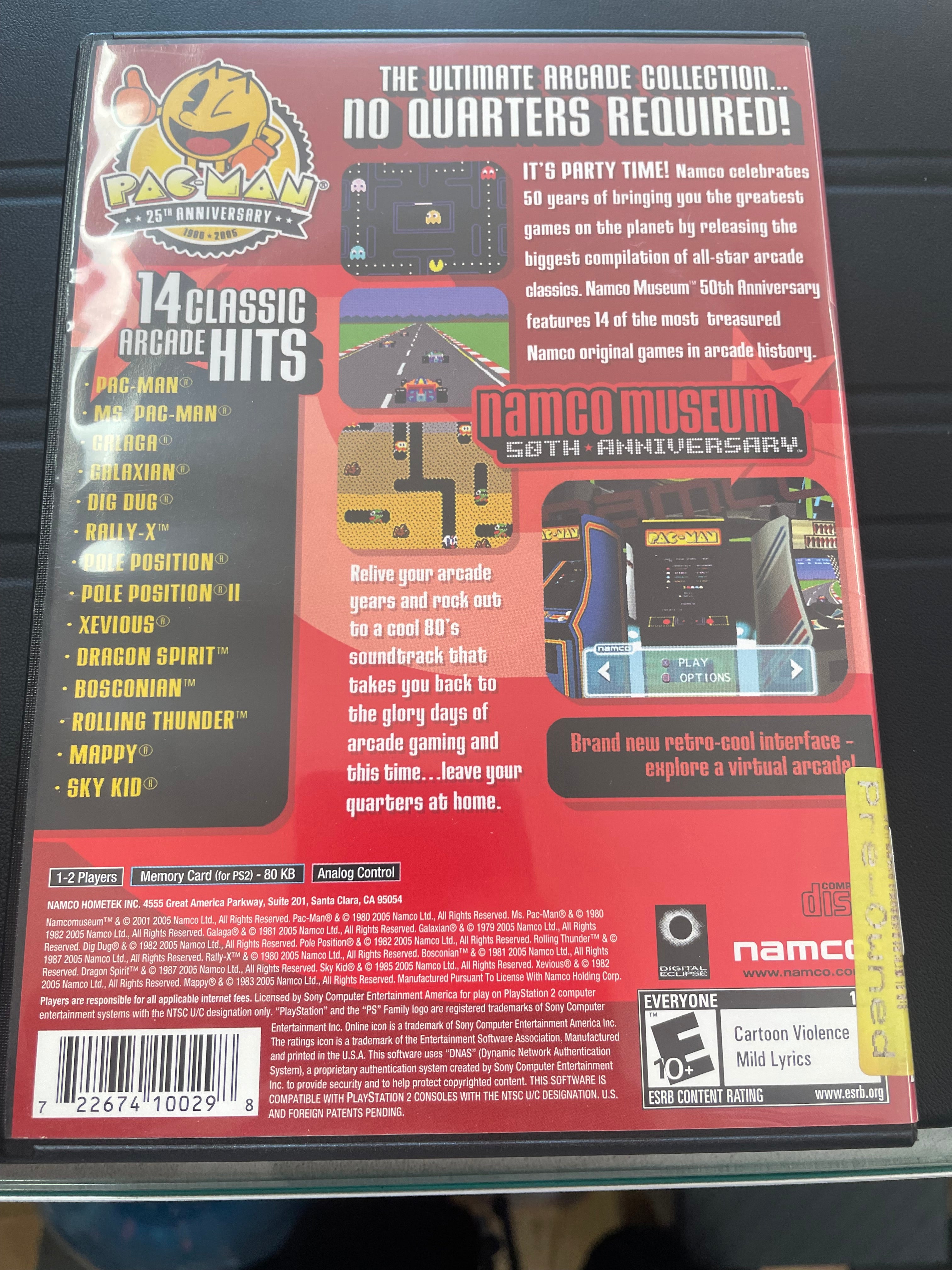 Namco museum 50th anniversary