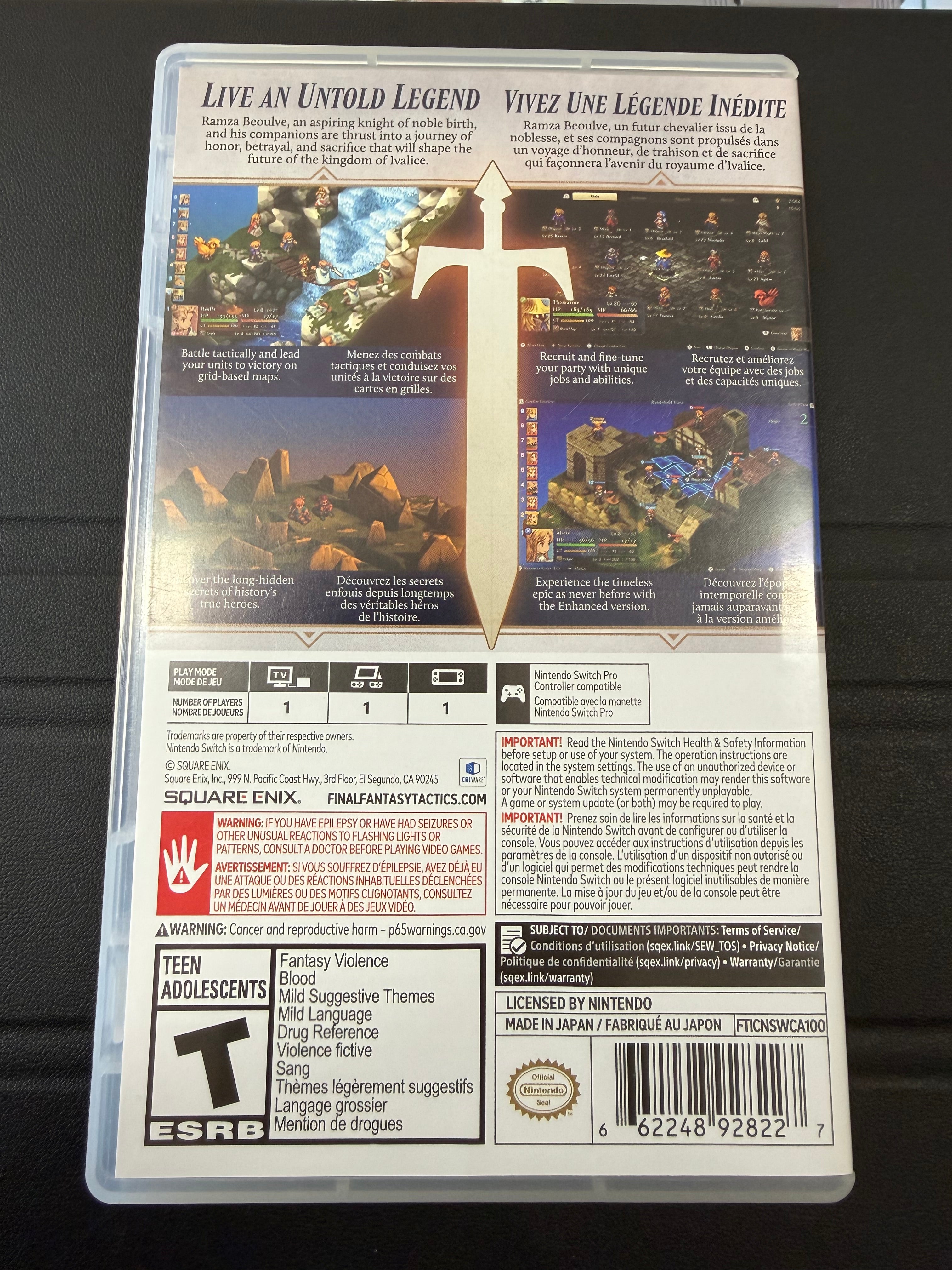 Final Fantasy Tactics: The Ivalice Chronicles