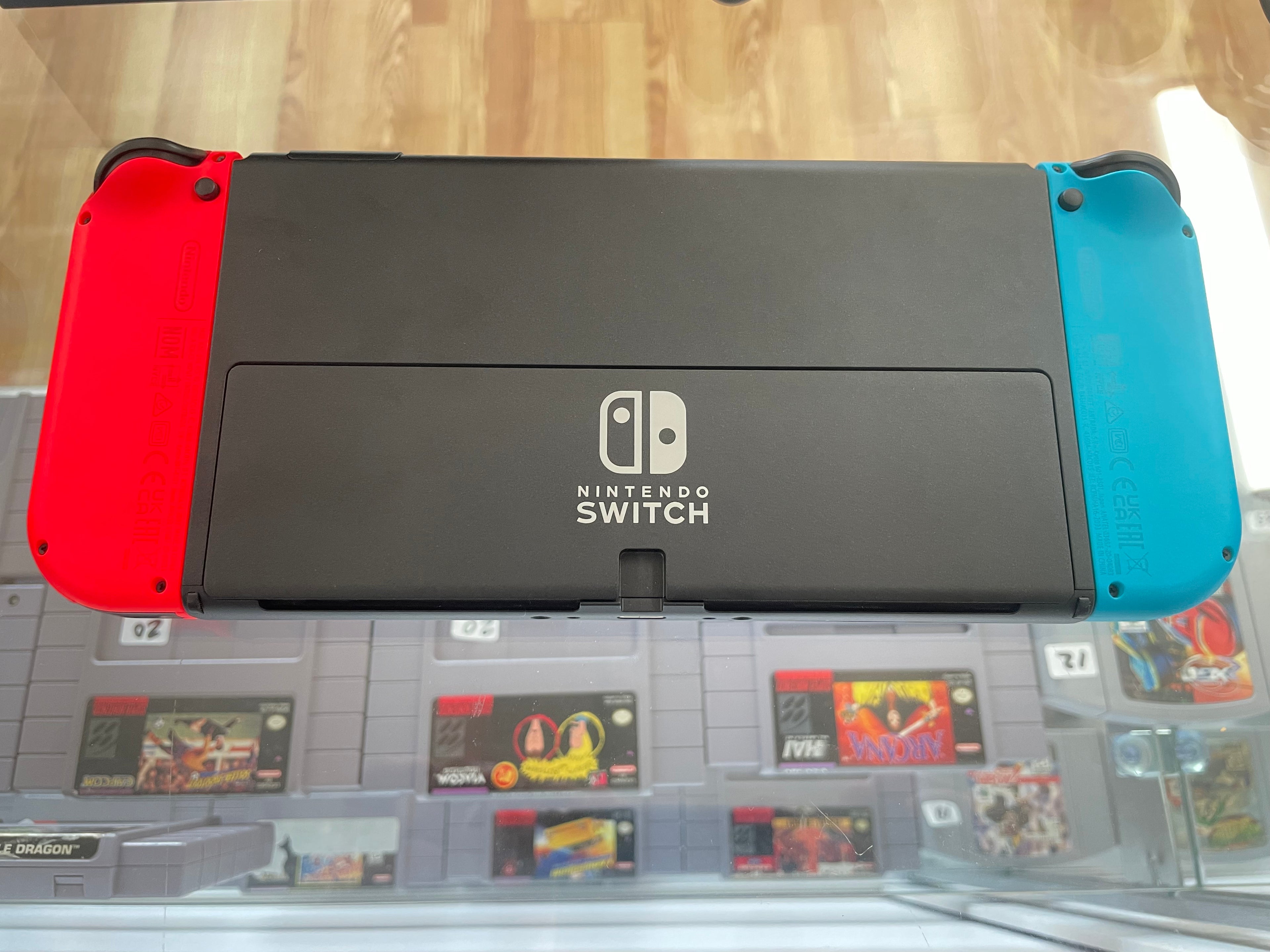 Nintendo Switch Oled Blue and Red