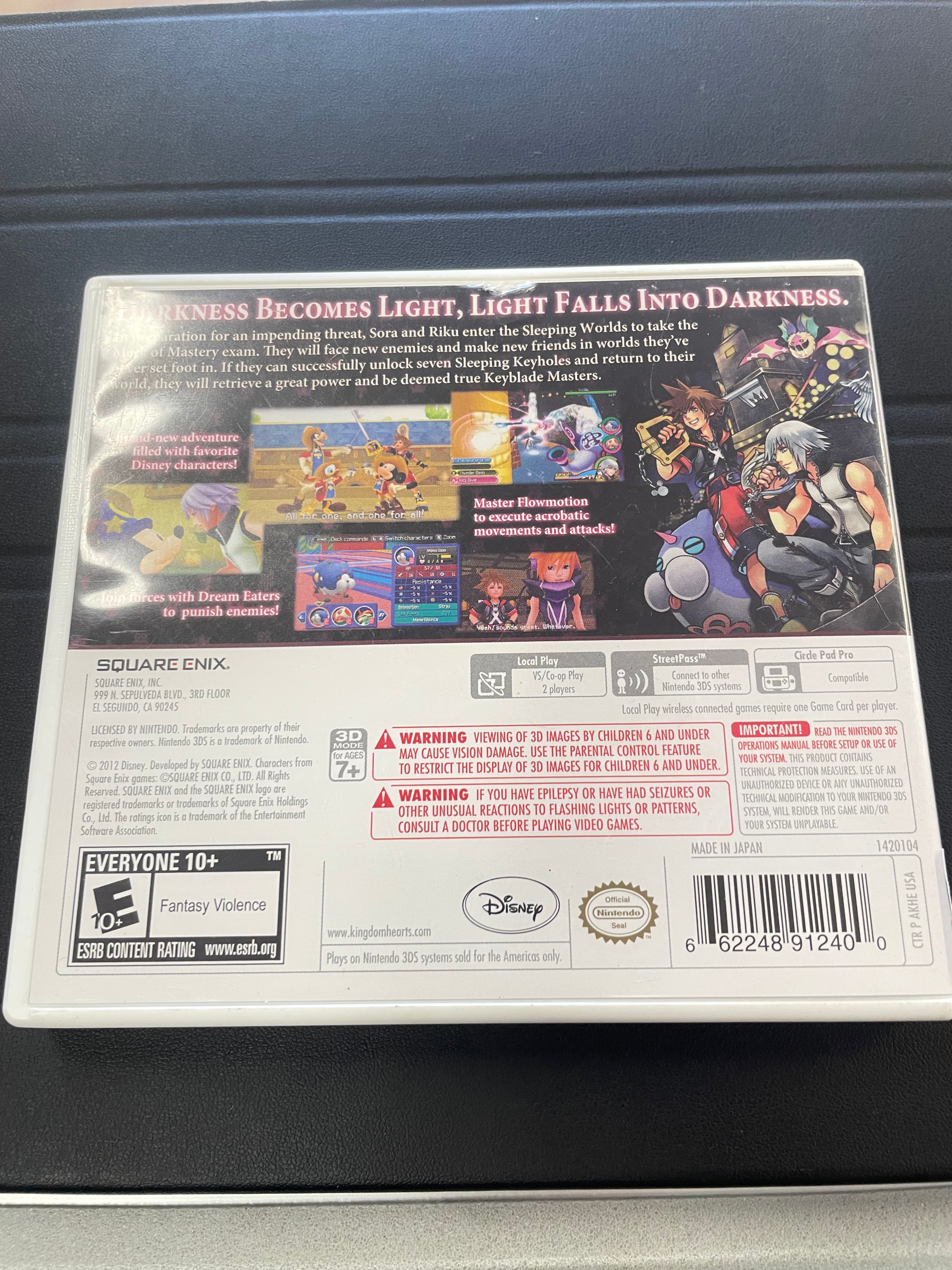 Kingdom hearts 3D Dream Drop Distance