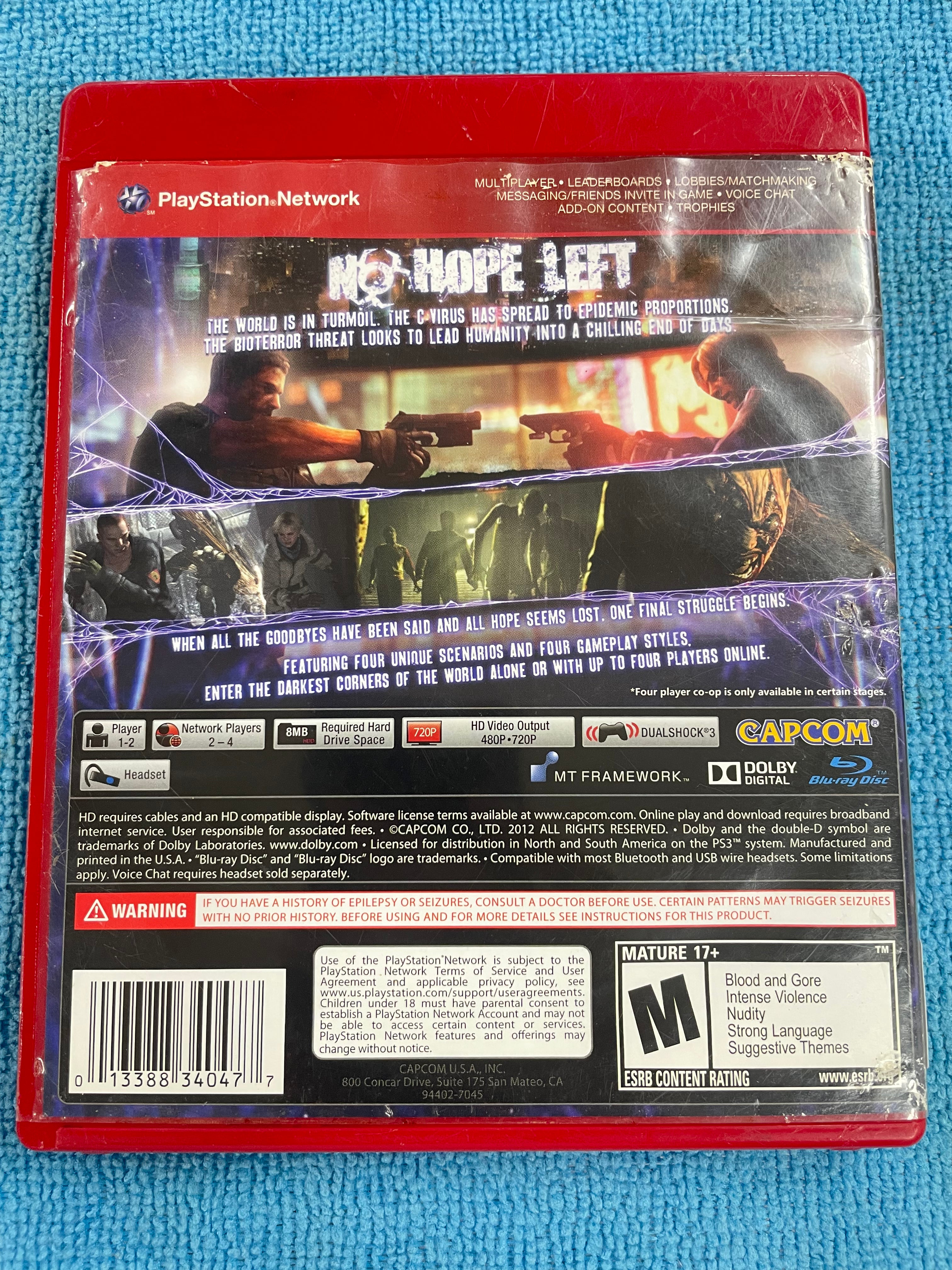 Resident Evil 6 ( greatest Hits)