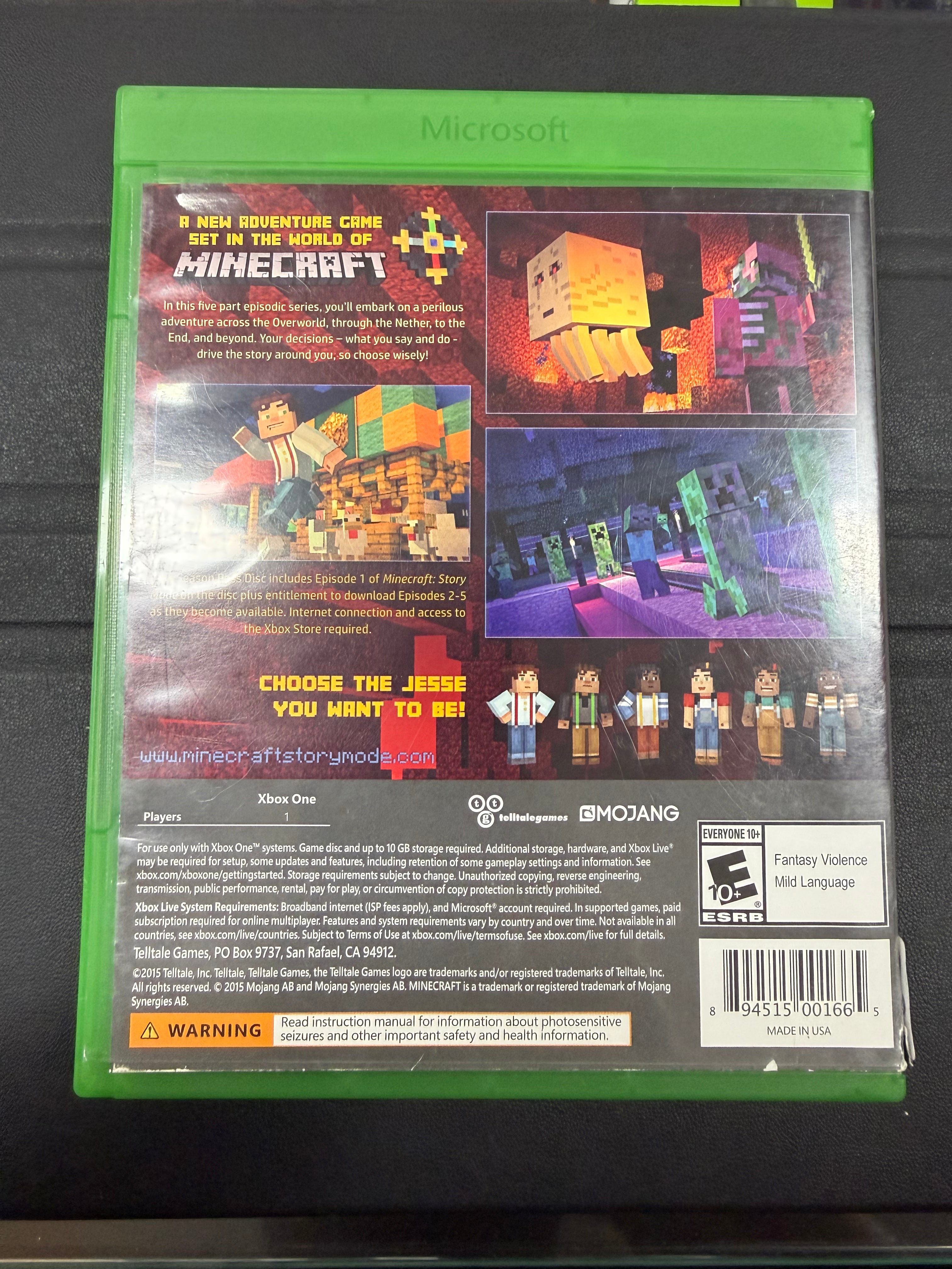 Minecraft Story Mode Season Pass Disc